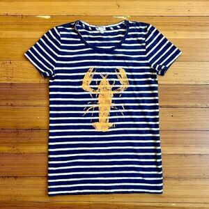 J. Crew Slub cotton Lobster short sleeve T-shirt. Size XS.
